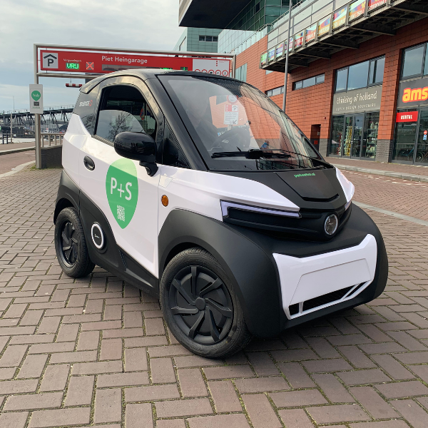 LEV - Silence City car | Park + Switch Piet Hein logo