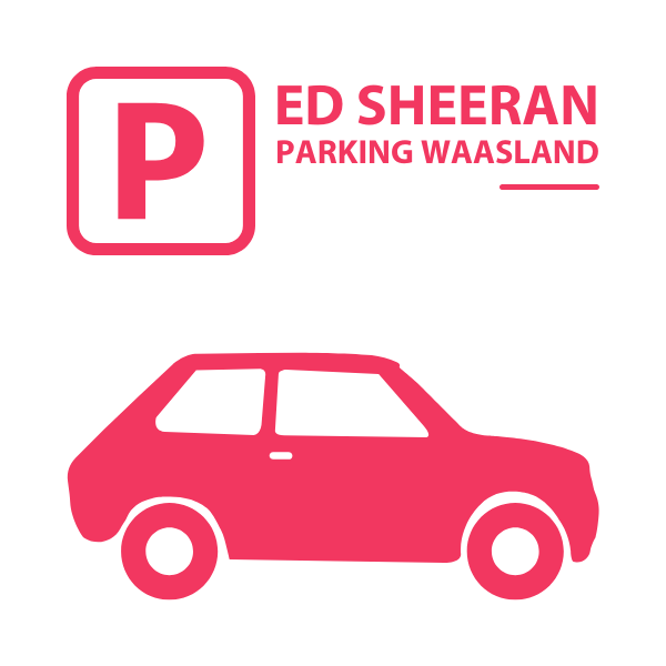 Parkeerplek auto | Ed Sheeran Belgium logo
